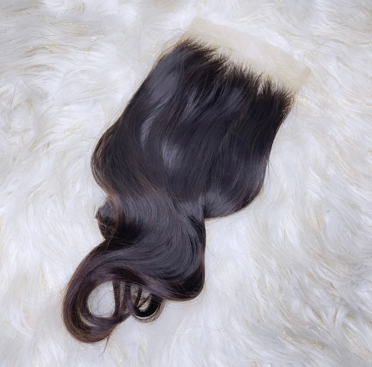 "5 x 5" Raw Indian Wavy / Sraight Closure