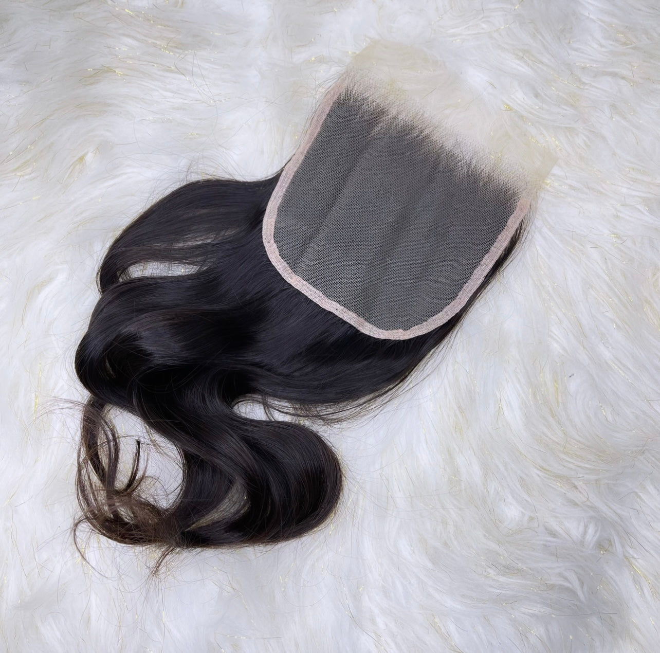 "5 x 5" Raw Indian Wavy / Sraight Closure